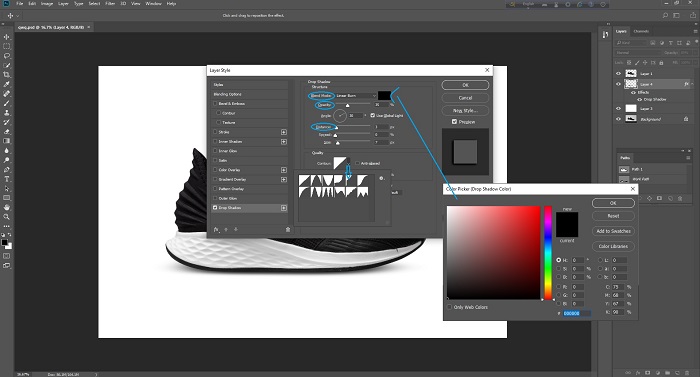Drop Shadow Blending Layer Style